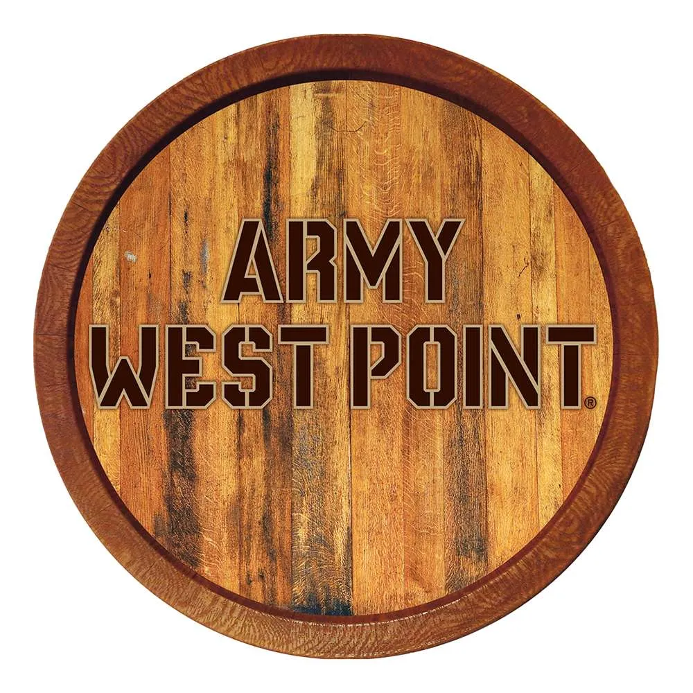 Army Black Knights: "Faux" Barrel Top Sign