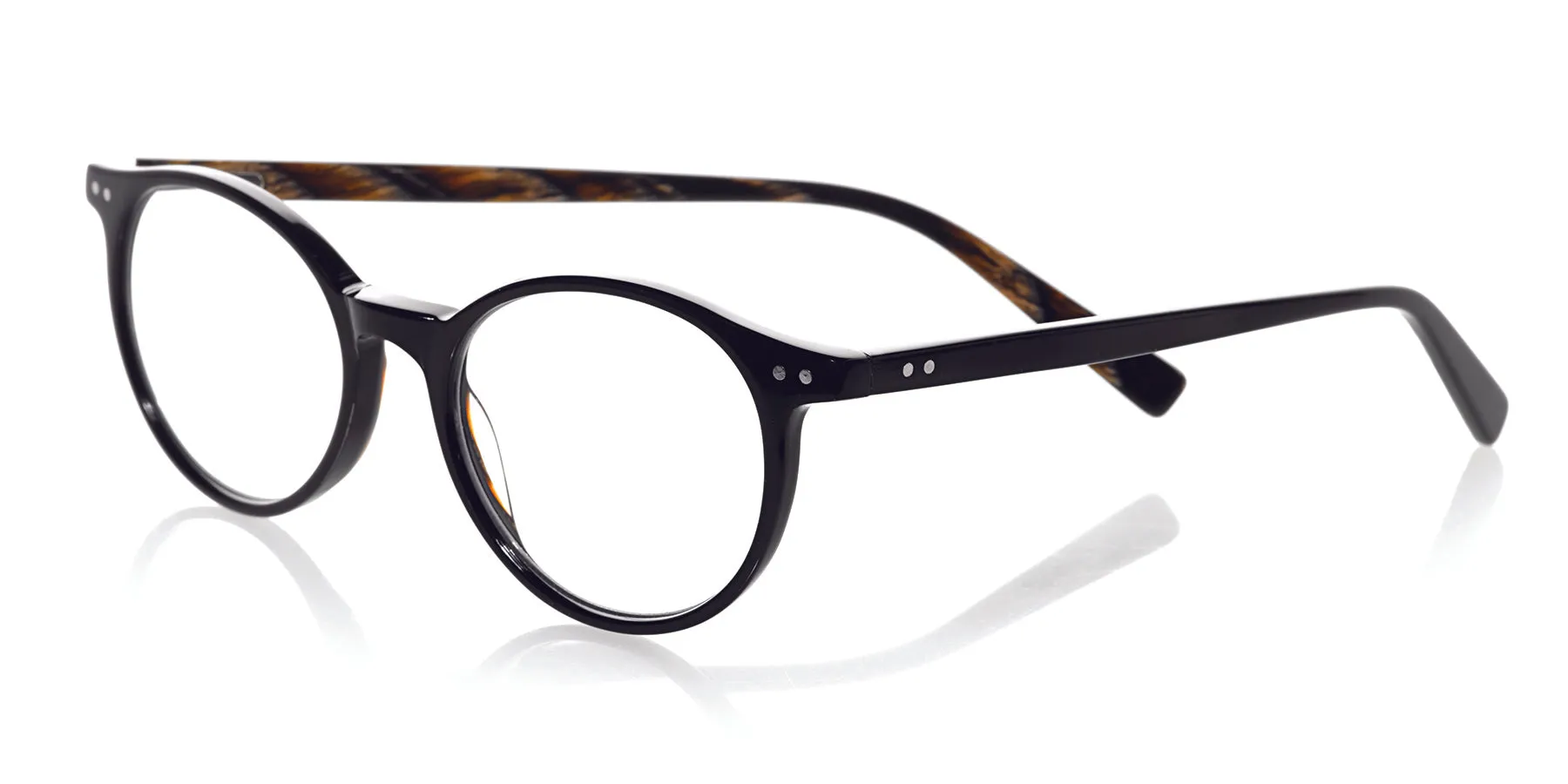 Case Closed Average Color 07 - Black & Horn Front and Temples