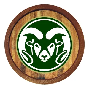 Colorado State Rams: "Faux" Barrel Top Sign