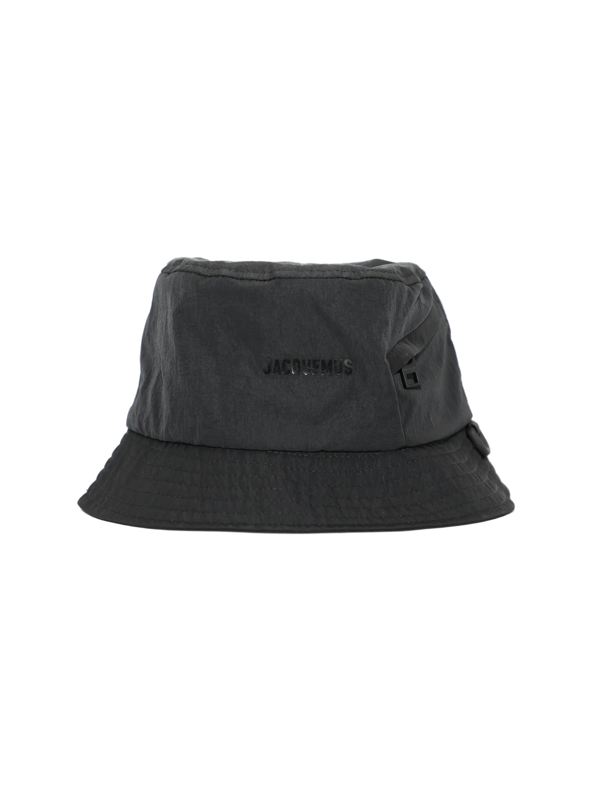 Jacquemus Le Bob Nylon Bucket Hat in Black