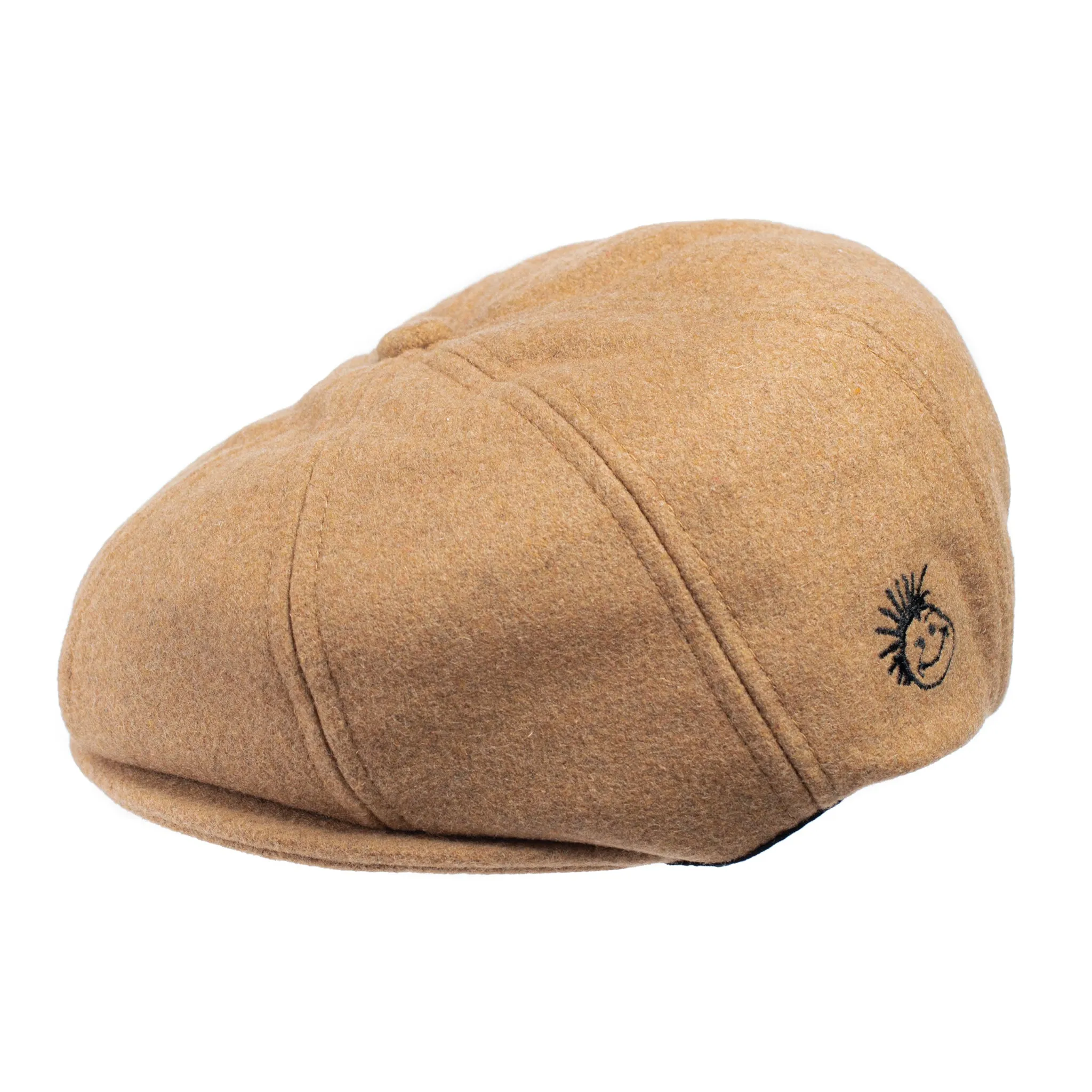 Knuckleheads Tan Wool Newsboy Baby Boy Jeff Hat Vintage Tweed Flat Pageboy Kid Gatsby Cap