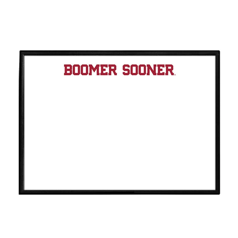 Oklahoma Sooners: Boomer Sooner - Framed Dry Erase Board