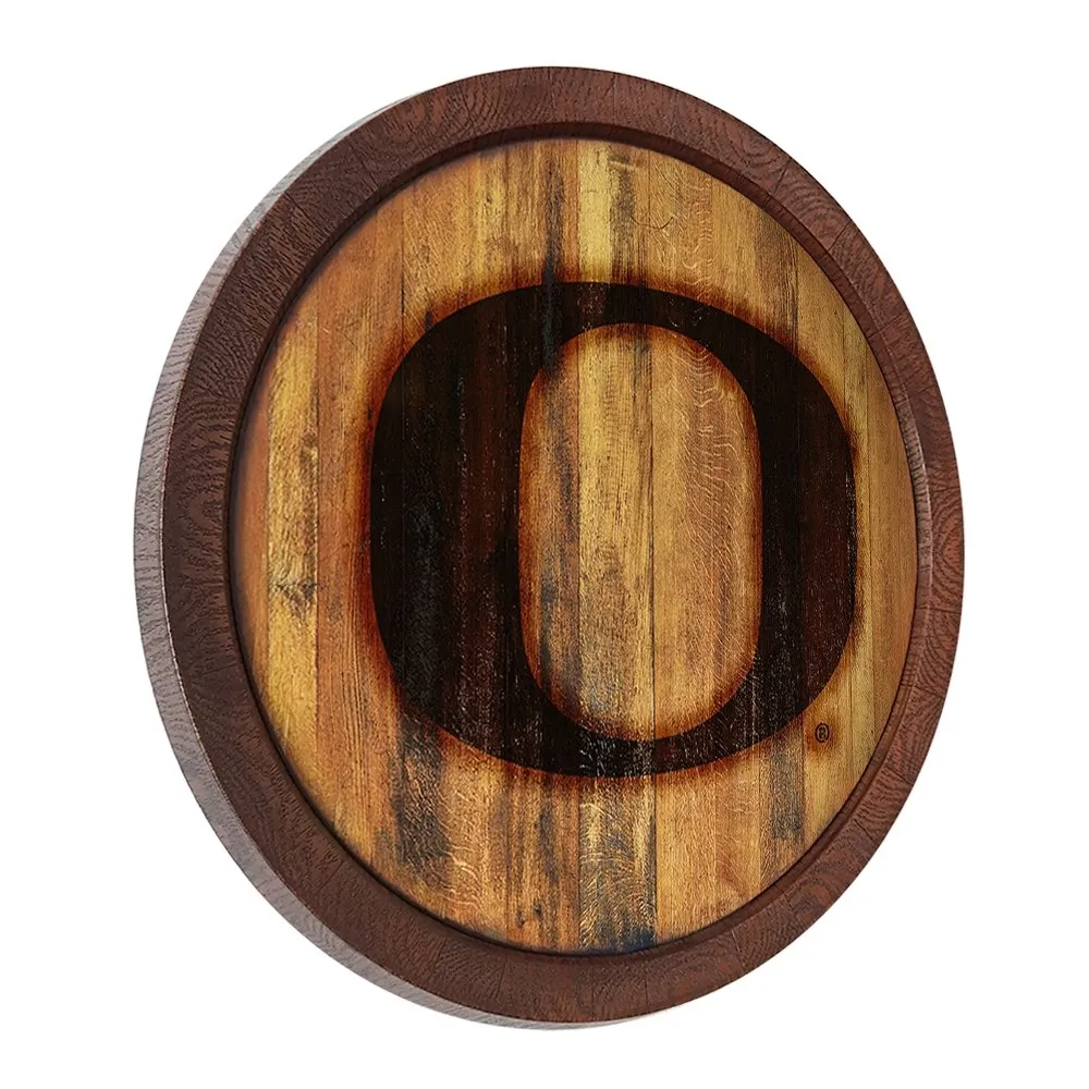 Oregon Ducks: Branded "Faux" Barrel Top Sign