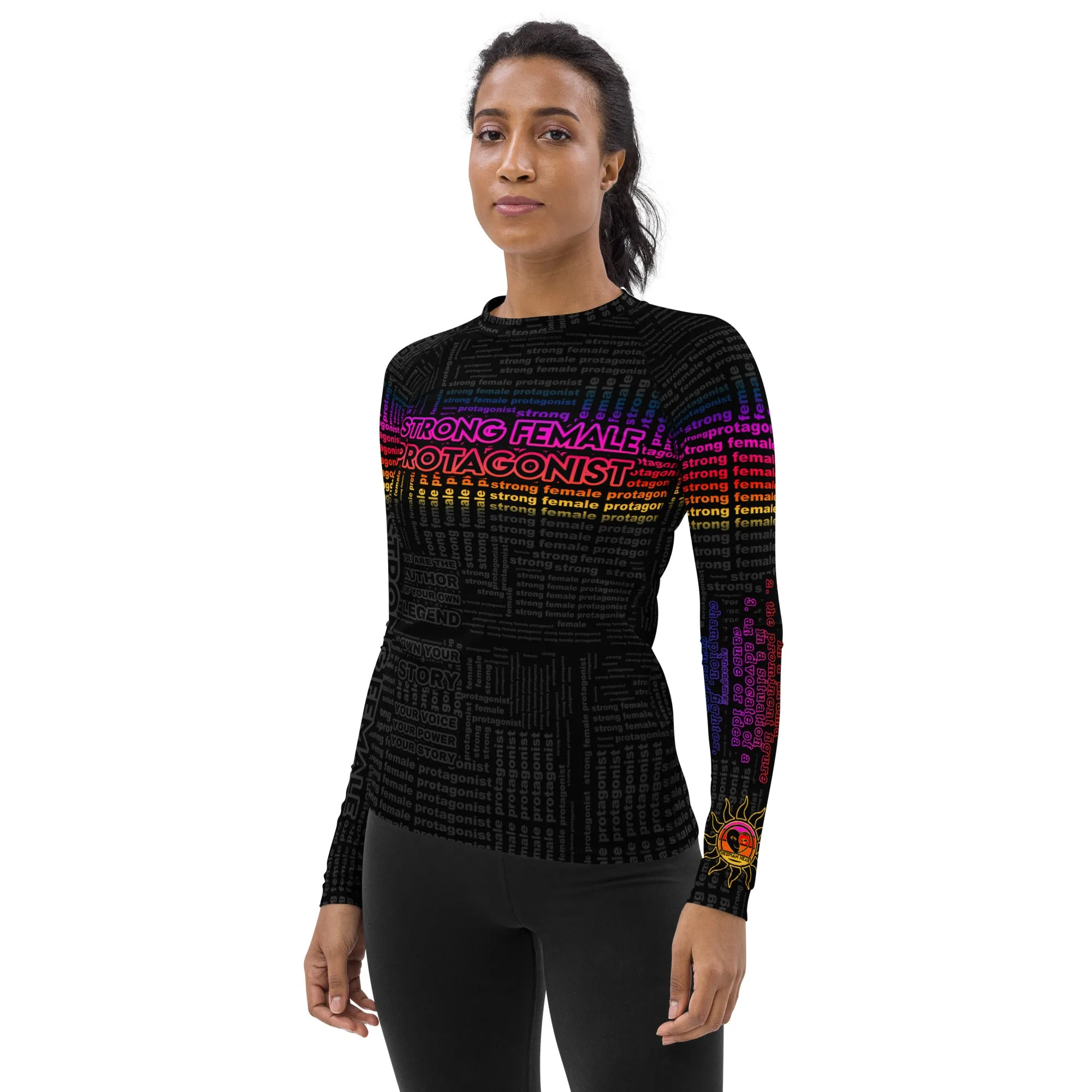 Strong Female Protagonist Dark Sunset Option - Women's Rash Guard