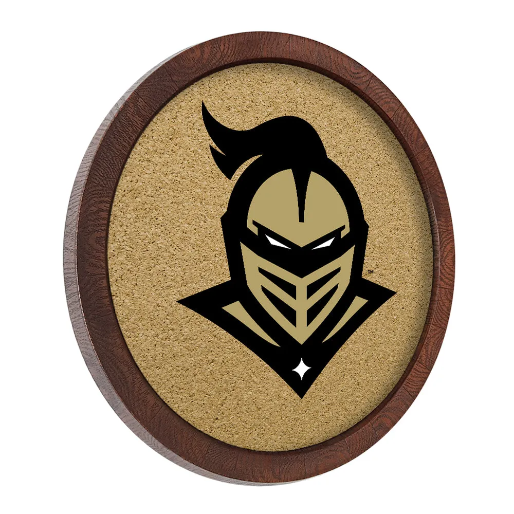 UCF Knights: Mascot - "Faux" Barrel Framed Cork Board